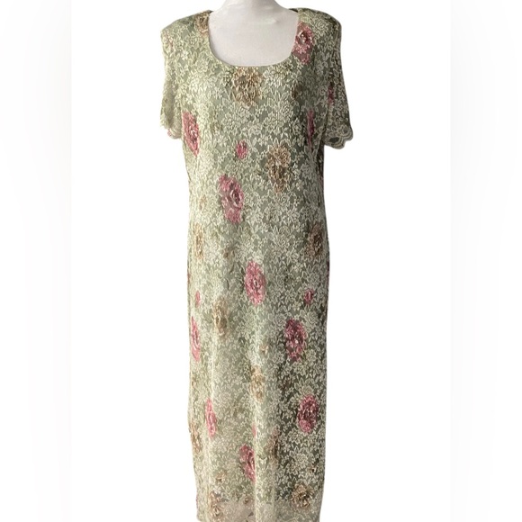 Helen Blake women’s maxi vintage floral dress size 16 - Picture 1 of 12